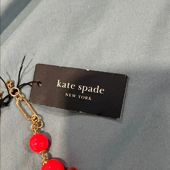 Kate Spade Vibrant Orange Floral Beaded Bracelet - Picture 3 of 4